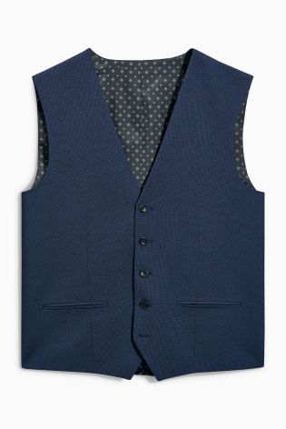 Bright Blue Textured Suit: Jacket